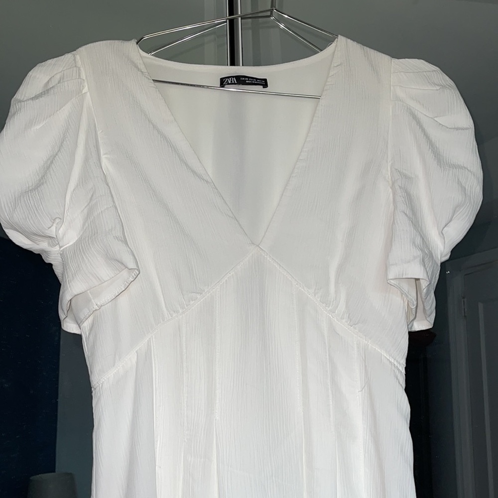White zara dress